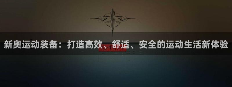征途国际集团：新奥运动装备：打造高效、舒适、安全的运动生活新